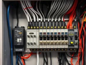 Circuit wiring and generator transfer switch electrical installation