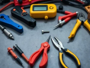 Professional electrical testing equipment used by a licensed electrician in Holbrook