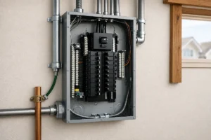 Licensed Electrician in Rocky Point, NY | RJ & Son Electric 2 Electrical panel upgrade for a Rocky Point home